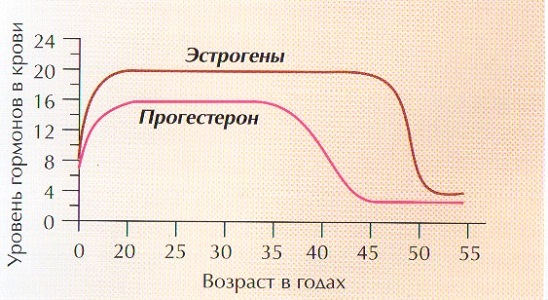 Снижение уровня гормонов при климаксе